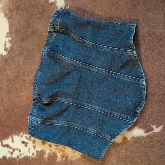 Macy strapless denim bustier top - Picture 4 of 5